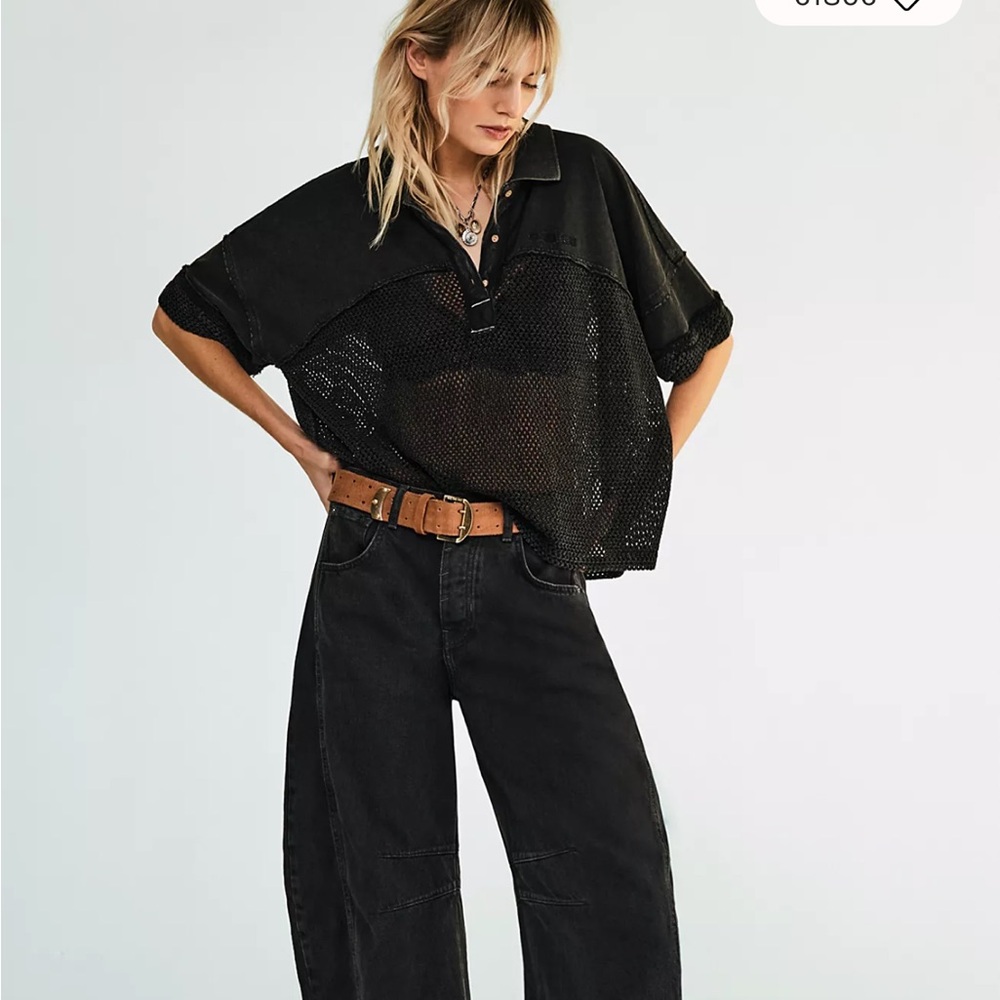 Good Luck Mid-Rise Cord Barrel Jeans
